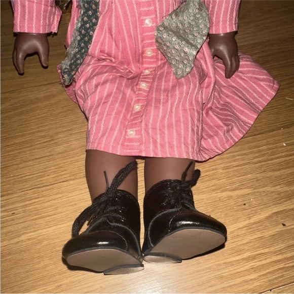 Pink Striped Doll with Hat and Black Boots - Picture 4 of 8